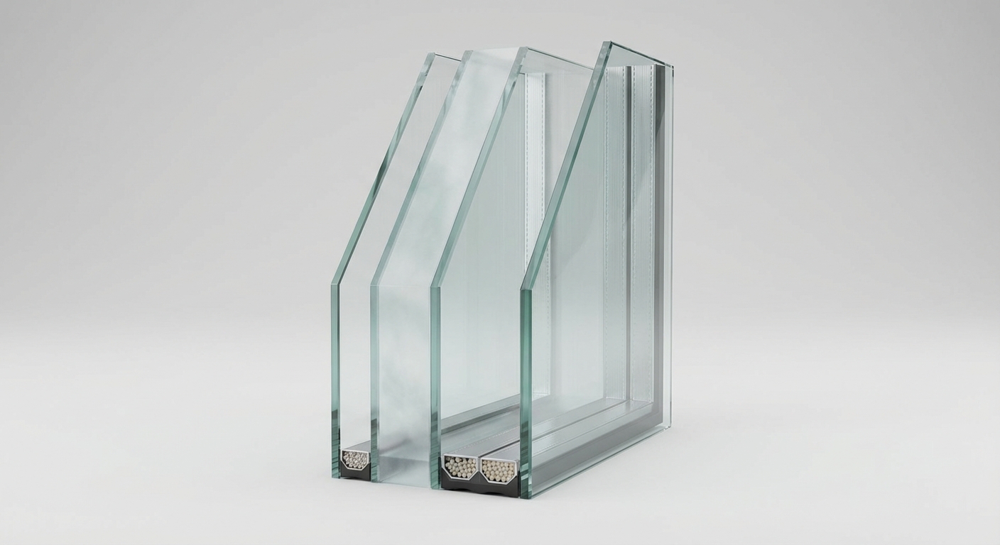 Cross-Section of a Security Insulated Glass Unit